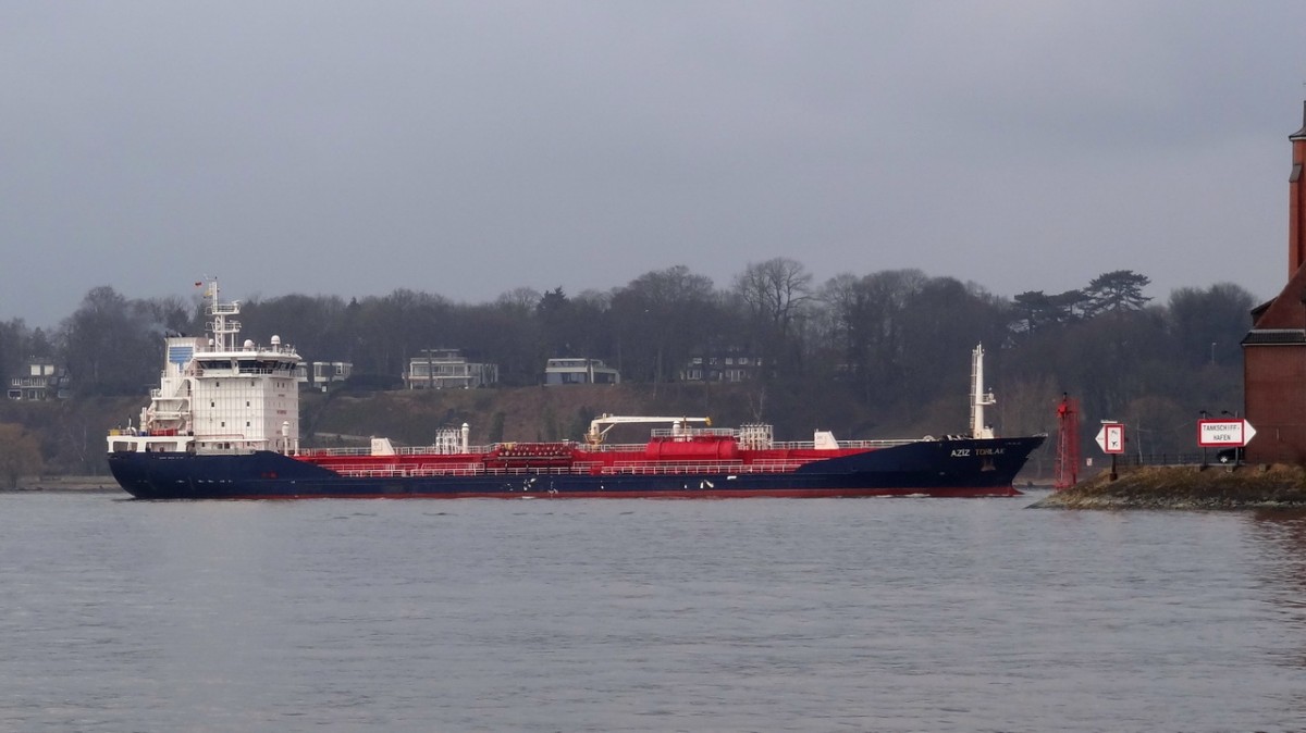 AZIZ TORLAK     Tanker     28.02.2014     Finkenwerder-Lotsenhaus
