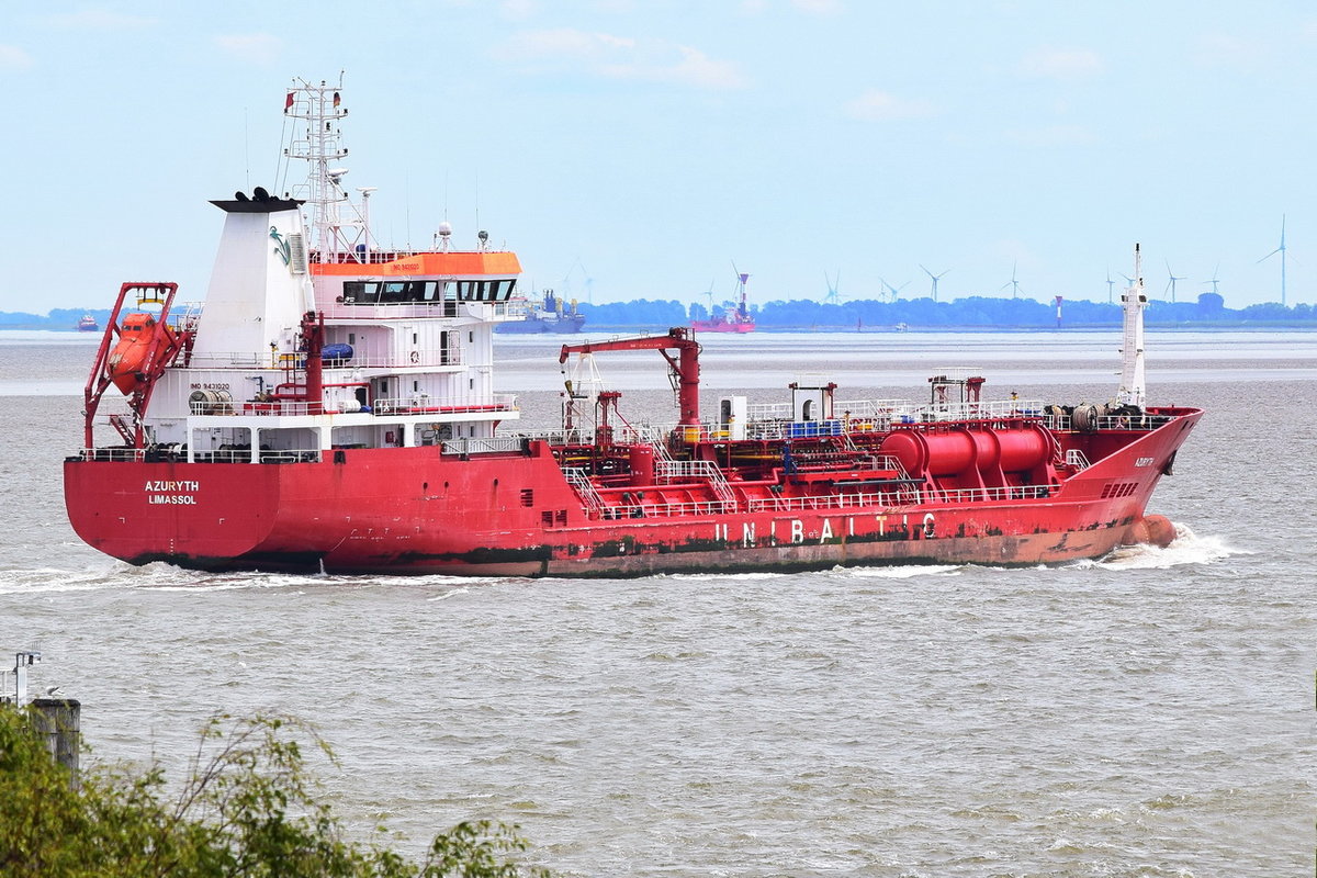 AZURYTH , Tanker , IMO 9431020 , Baujahr 2008 , 105.5 x 16.8 m , 31.05.2020 , Cuxhaven