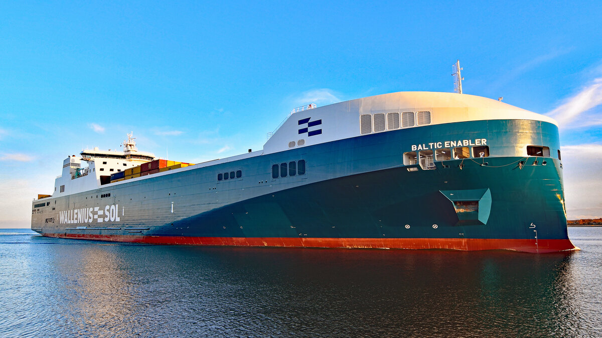 BALTIC ENABLER (IMO 9884681) am 08.01.2023 in der Ostsee vor Lübeck-Travemünde