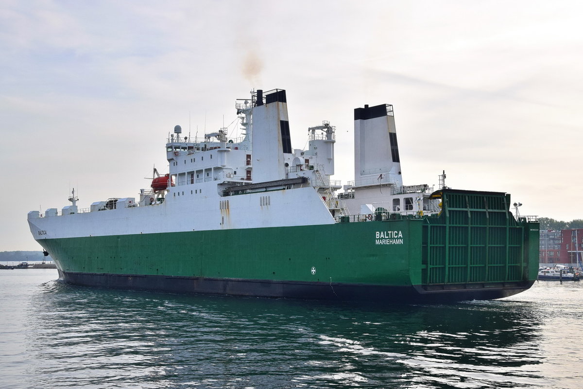 BALTICA , Ro-Ro Cargo , IMO 8813154 , Baujahr 1990 , 157.67 × 25.32m , Travemünde , 15.10.2019