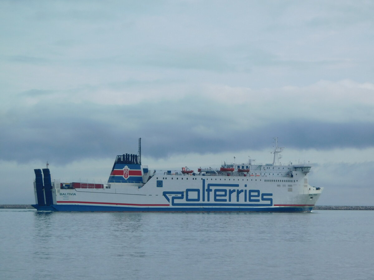 BALTIVIA, Polferries, auslaufend Ystad, Schweden, 02.07.21