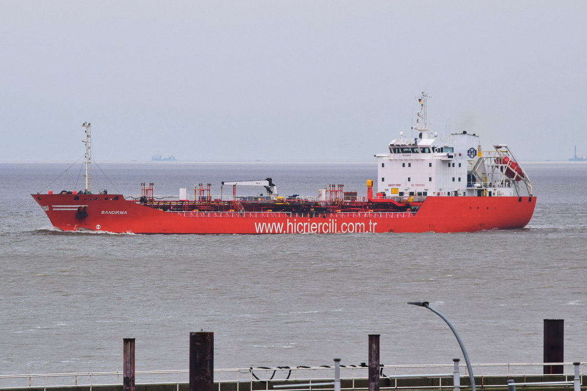 BANDIRMA , Tanker , IMO 9120243 , Baujahr 1997 , 121 x 18.5 m , 18.03.2020 , Cuxhaven