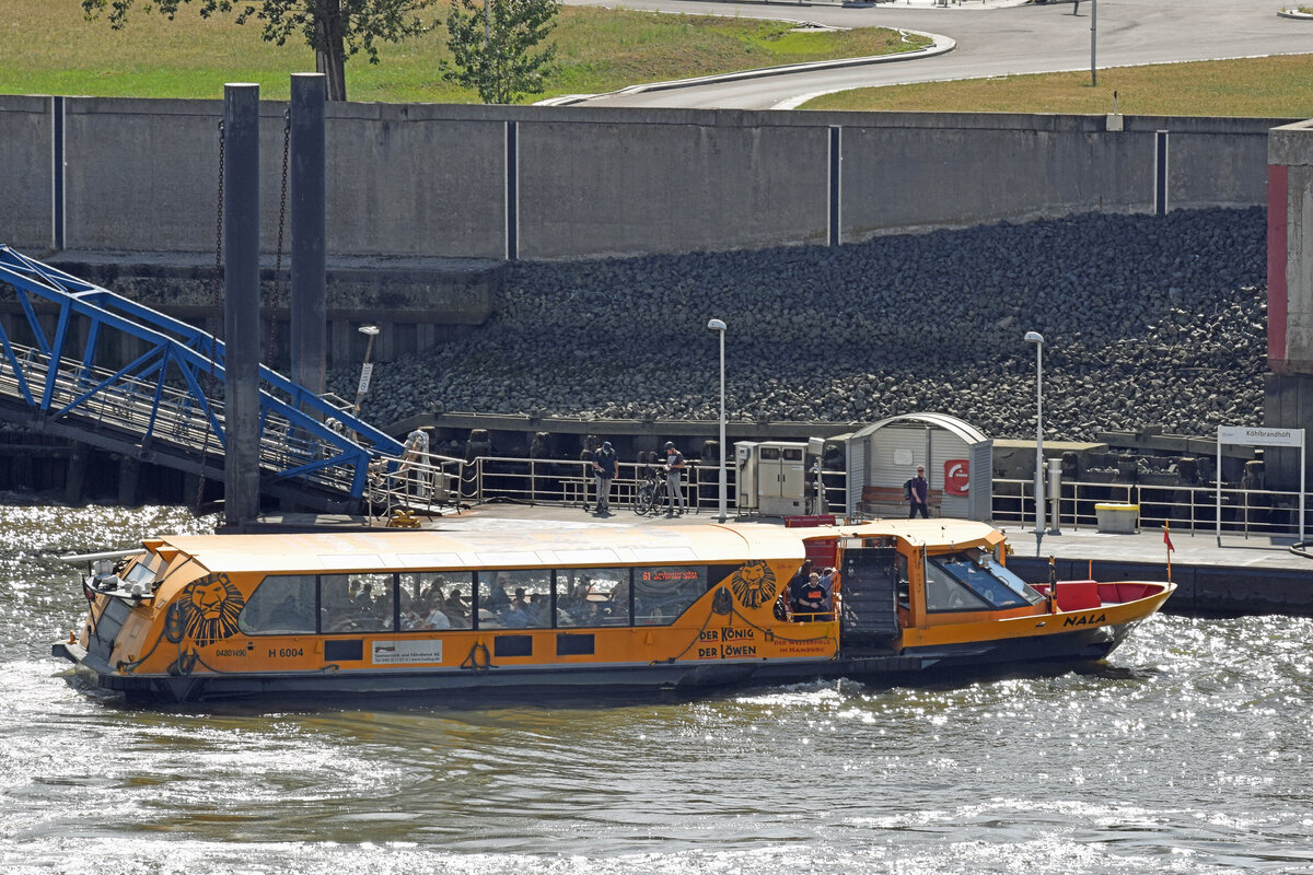 Barkasse NALA (H 6004) am 02.09.2022 im Hafen von Hamburg