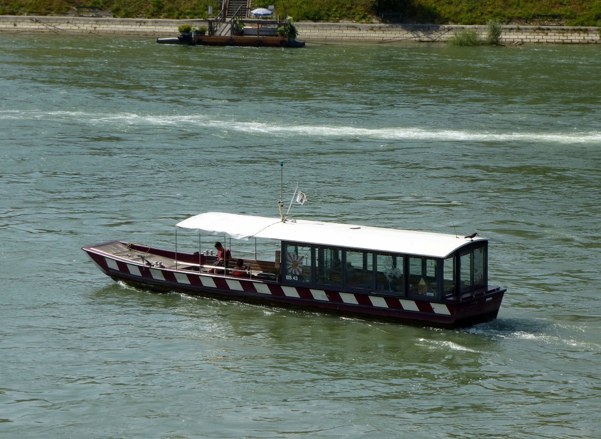 Basler Rheinfhre St.Alban  Wild Maa , eine von vier Rollfhren im Stadtgebiet, Juni 2015