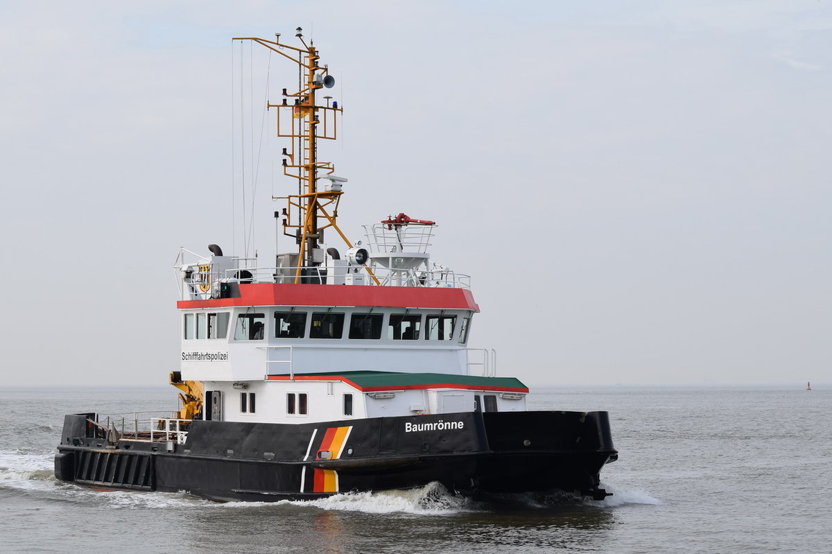 BAUMRÖNNE , Schifffahrtspolizei , IMO 9082219 , Baujahr 1993 , 25 x 9 m , 16.05.2017  Cuxhaven