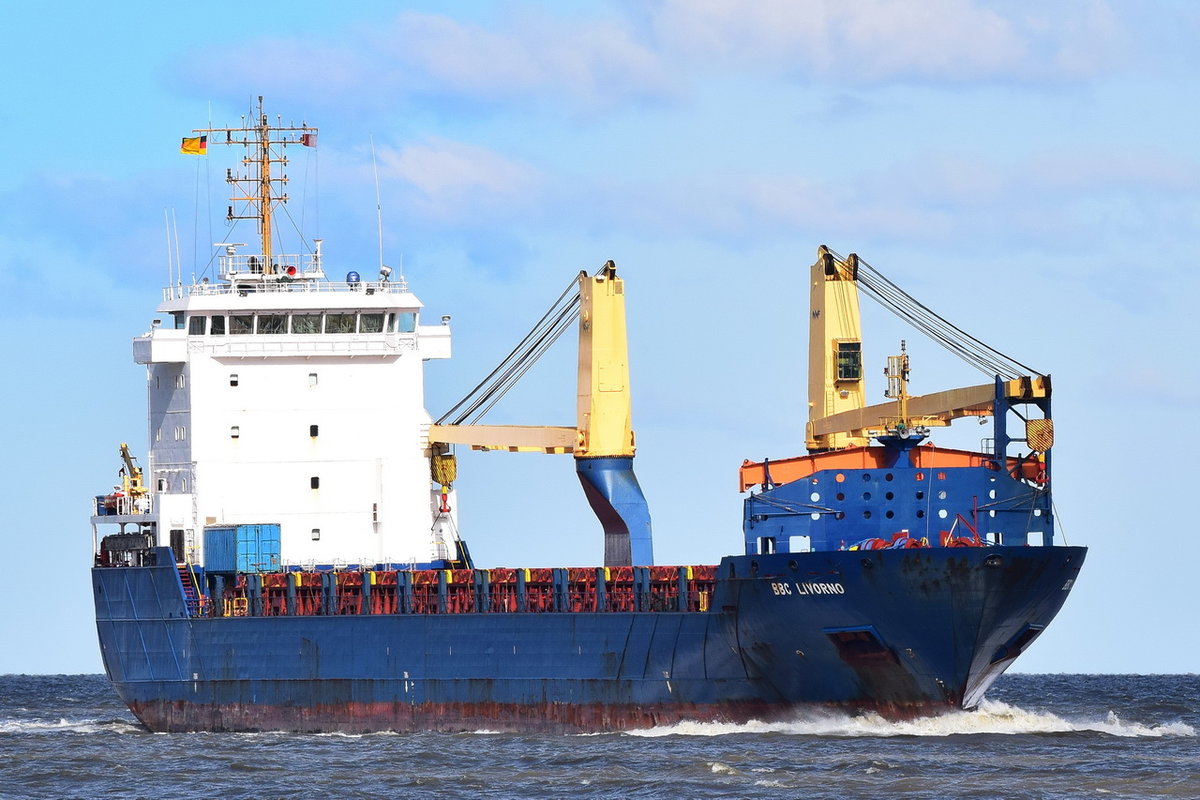 BBC LIVORNO , General Cargo , IMO 9570670 , Baujahr 2012 , 130.22 x 16 m , 410 TEU , 21.03.2020 , Cuxhaven