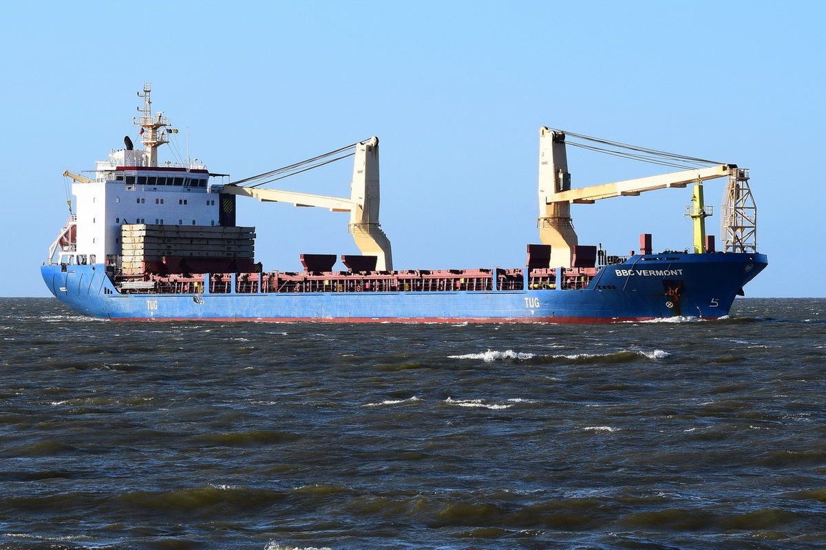 BBC Vermont , General Cargo , IMO 9357236 , Baujahr 2008 , 138.5 × 21.34m , 658 TEU , 12.05.2019 , Cuxhaven