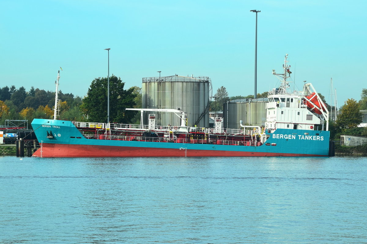 BERGEN TROLL , Tanker , IMO 9331098 , Baujahr 2005 , 59.2 × 10.8m , 15.10.2019 , Travemünde