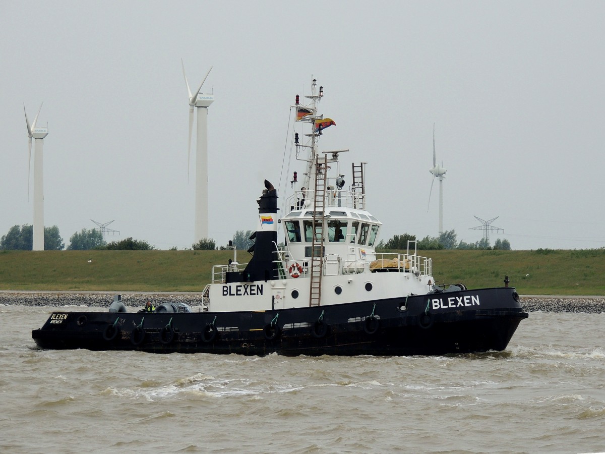 BLEXEN(IMO: 8711409; L=24; B=7m; Bj.2011)bei Emden; 150617