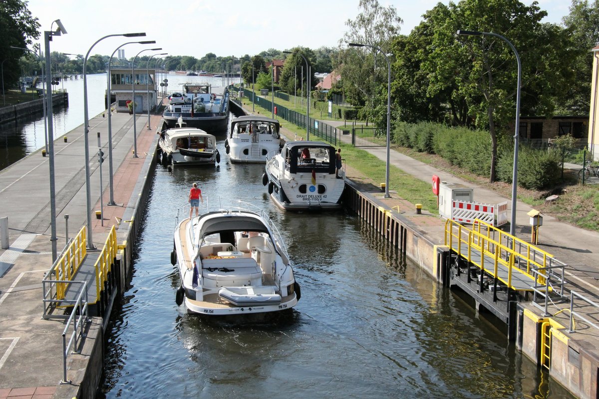 Blick In Die Nordkammer Der Schleuse Brandenburg Am 19082020 Nun