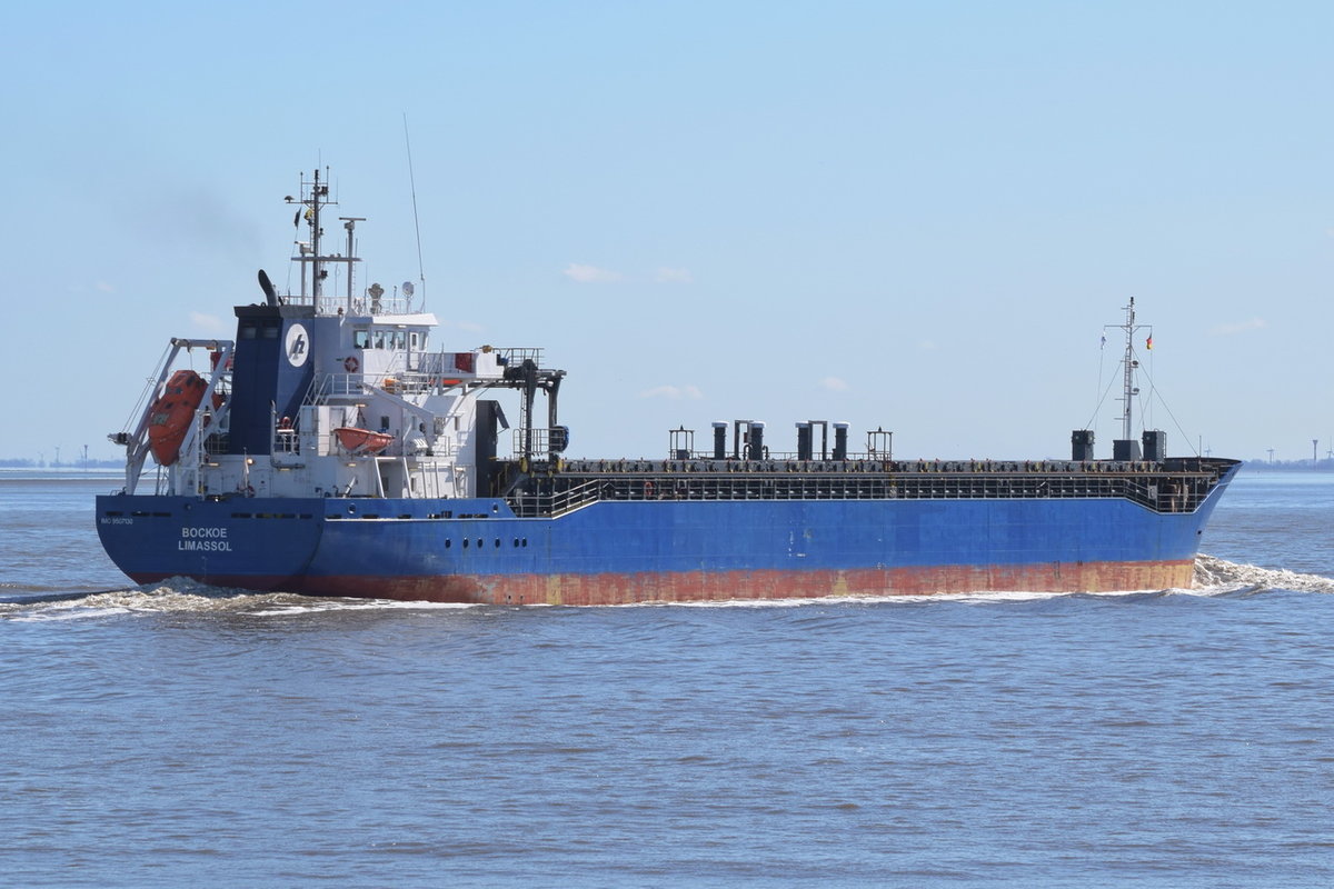 BOCKOE , General Cargo , IMO 9507130 , Baujahr 2010 , 106.78 × 15.29m , Cuxhaven 06.04.2018
