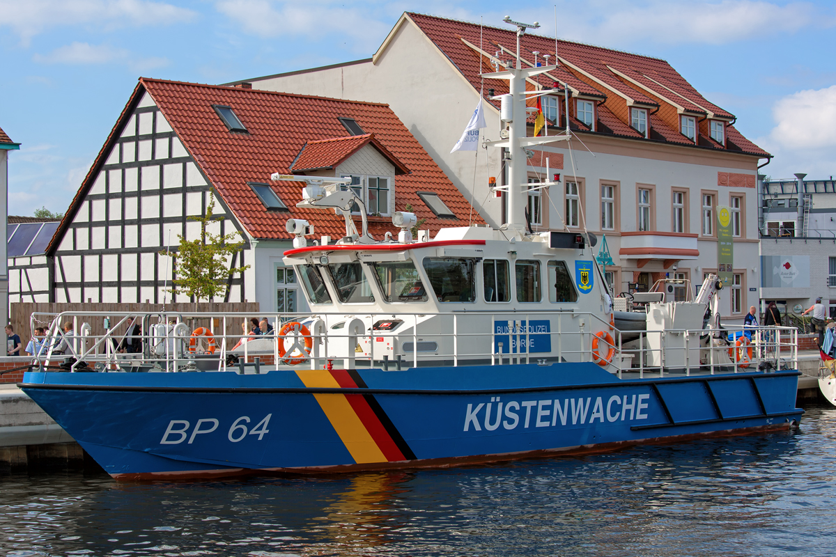 BP 64 (Börde) im Ueckermünder Stadthafen zur 10. Haff-Sail. - 30.05.2014