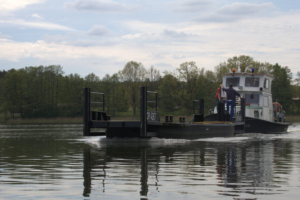 Bredereiche bei Kleinzerlang auf der Müritz-Havel-Wassersrtaße. 17.05.2017 13:44 Uhr.
Kleiner Pälitzsee.