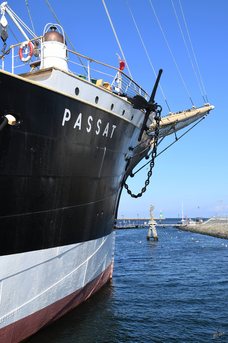 Bug des Segelschiffes Passat in Travemünde. (April 2019)