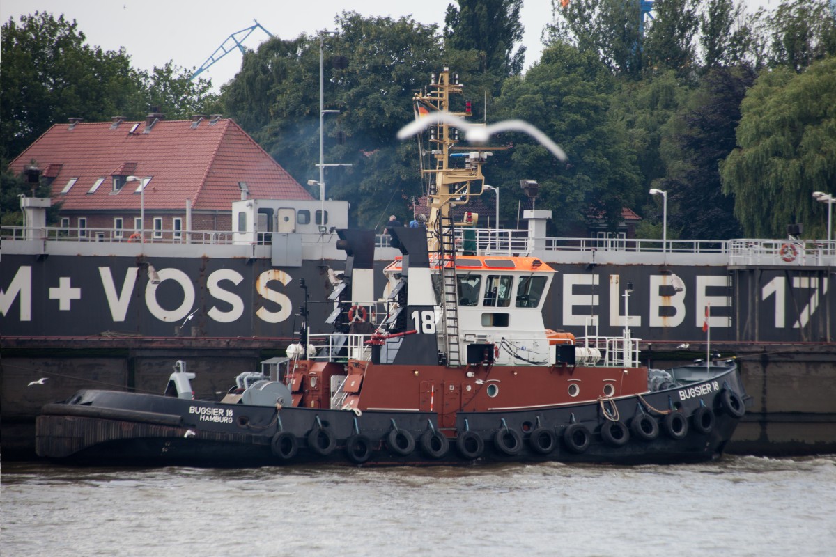 Bugsier 18 (IMO9036246) im Hamburger Hafen am 25.07.2015...