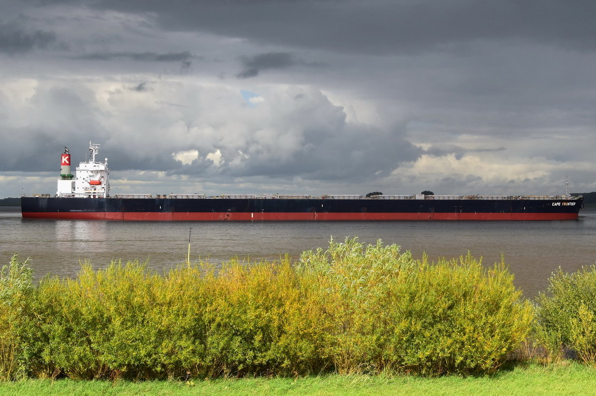 CAPE FRONTIER , Bulk Carrier , IMO 9364320 , Baujahr 2006 , 288.9 × 45m , 07.09.2017 Grünendeich