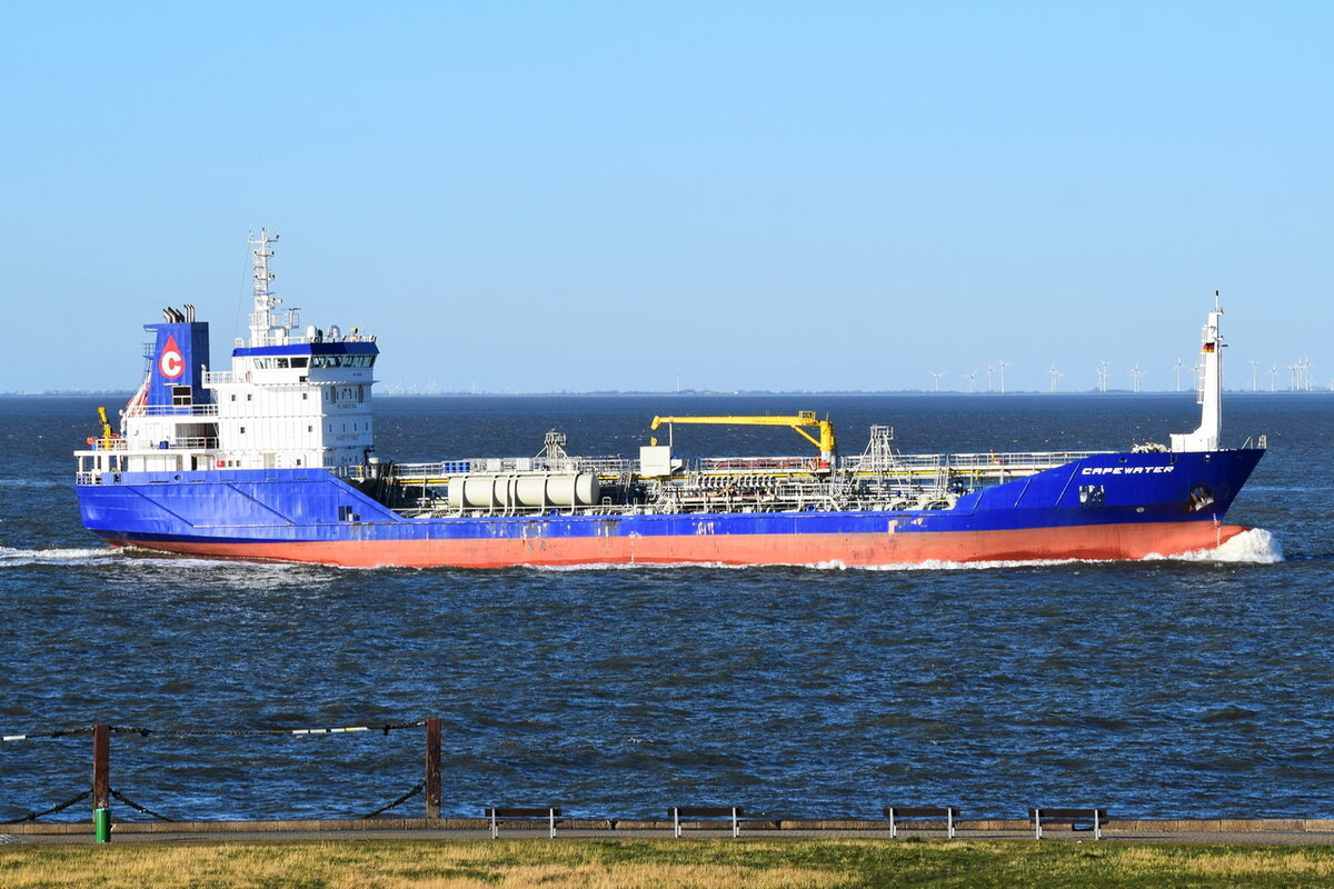 CAPEWATER , Tanker , IMO 9423841 , Baujahr 2009 , 100 x 16 m , Cuxhaven , 19.04.2022