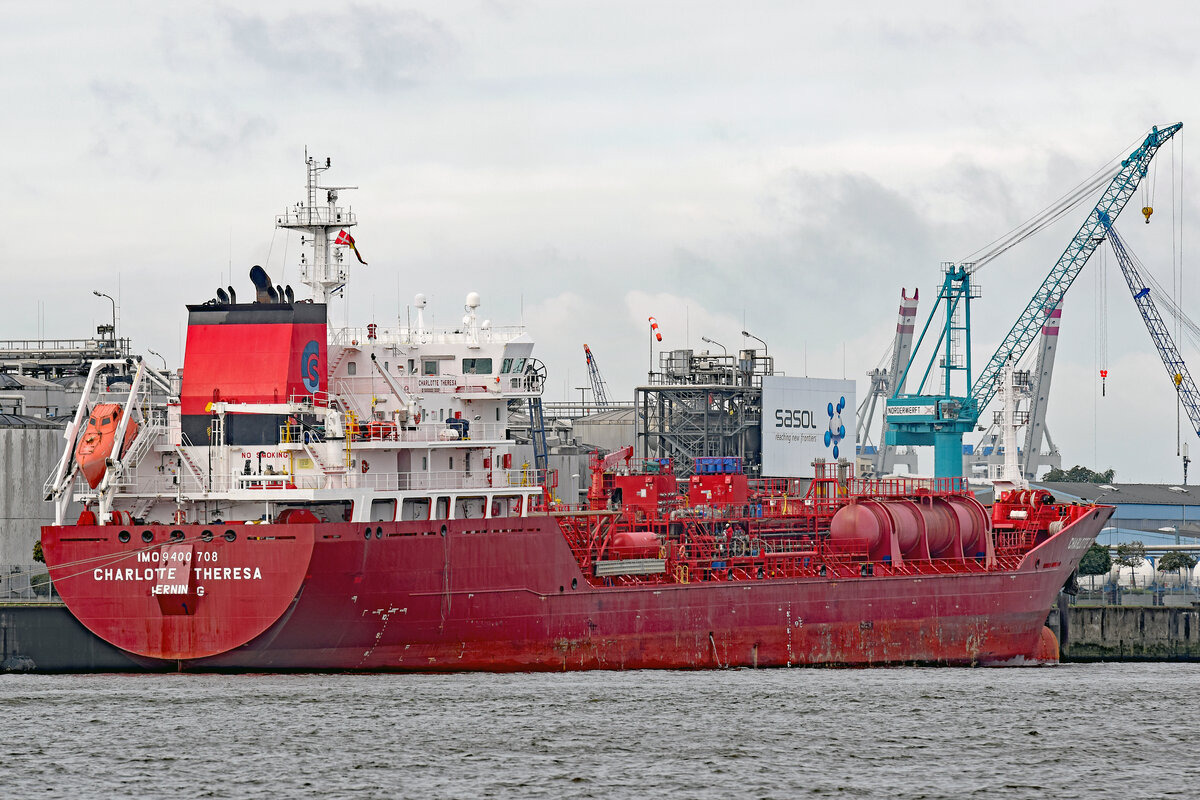 CHARLOTTE THERESA (IMO 9400708) am 16.09.2021 im Hafen von Hamburg