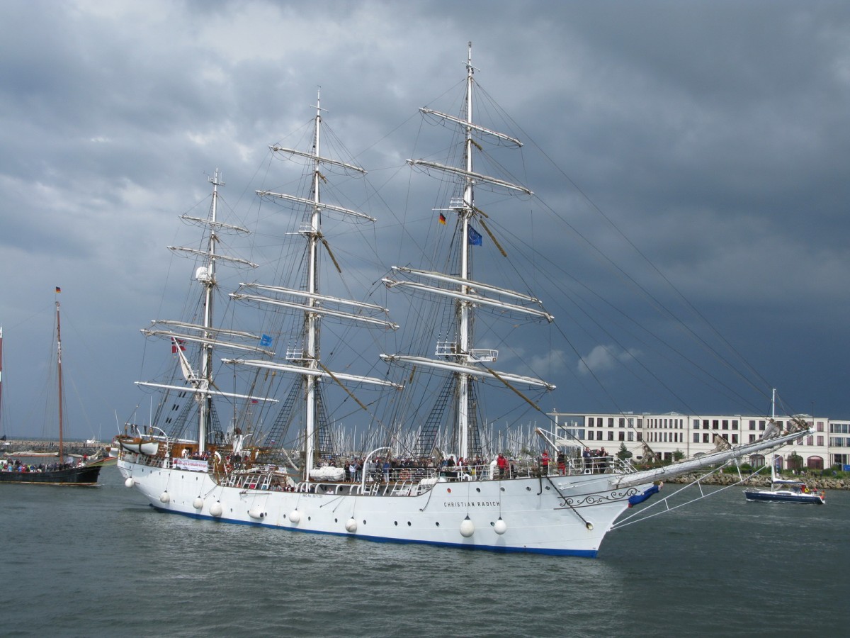  Christian Radich  in Warnemünde 09.08.2014 Hansesail 2014