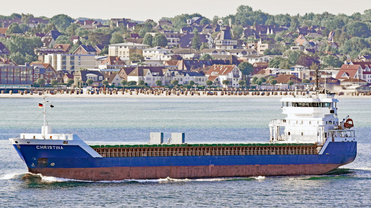 CHRISTINA (IMO 9534262) am 15.06.2022 in der Kieler Förde