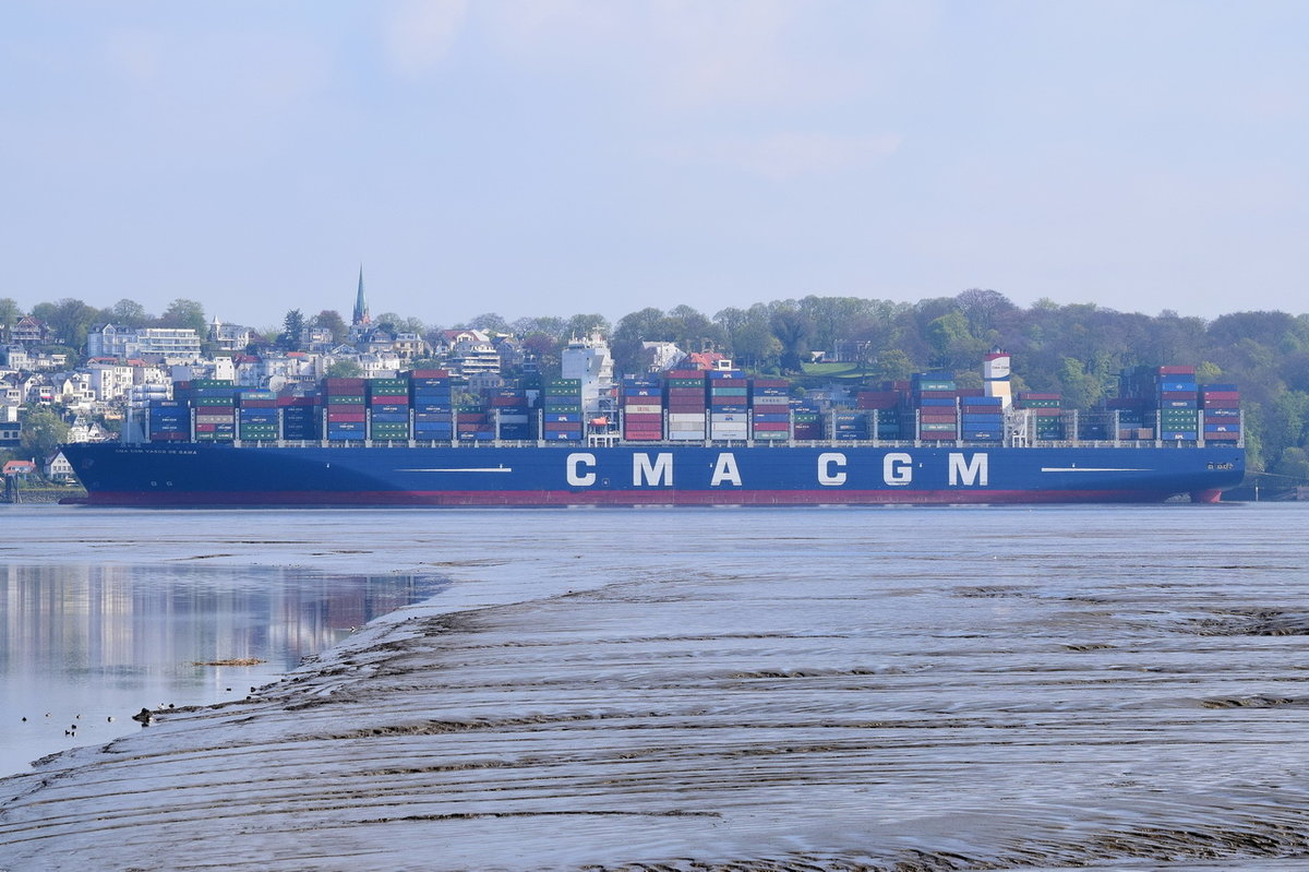 CMA CGM VASGO DA GAMA , Containerschiff , IMO 9706889 , Baujahr 2015 , 16872 TEU , 399 × 54m , 07.05.2017  Hamburg-Cranz 