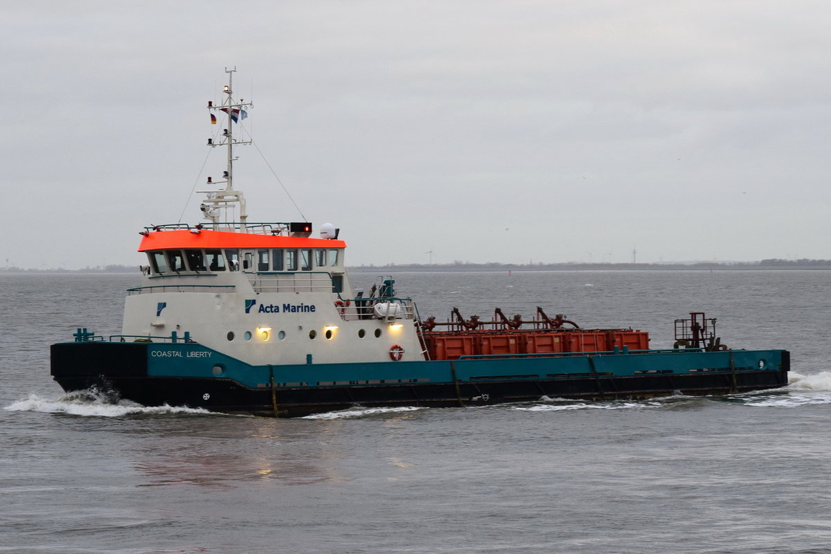 COASTAL LIBERTY , Offshore Supply Ship , IMO  9186077 , Baujahr 1997 , 42.75 × 9m , Cuxhaven , 25.12.2018