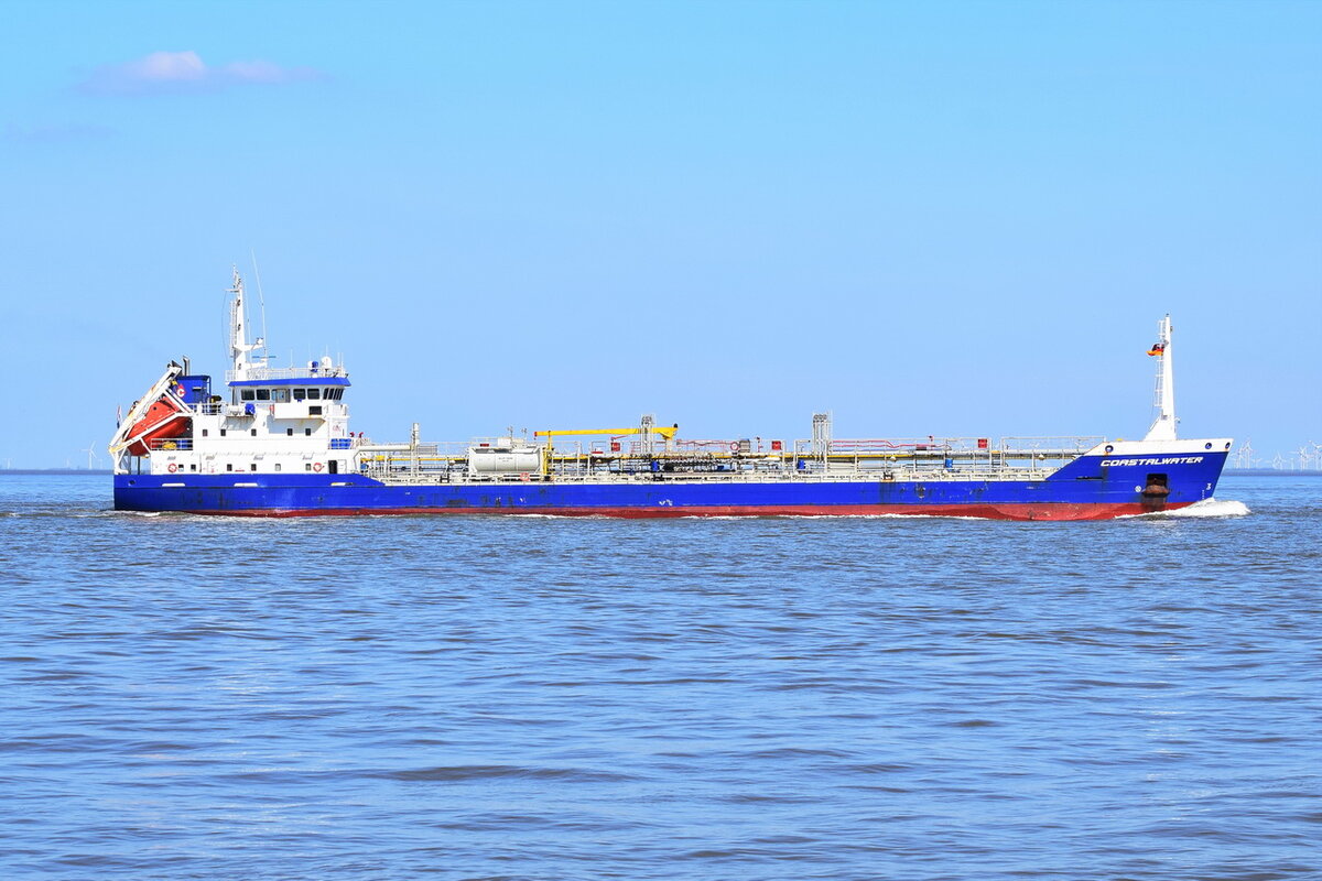 COASTALWATER , Tanker , IMO 9205158 , Baujahr 2000 , 91.25 x 12.04 m , 20.04.2022 , Cuxhaven