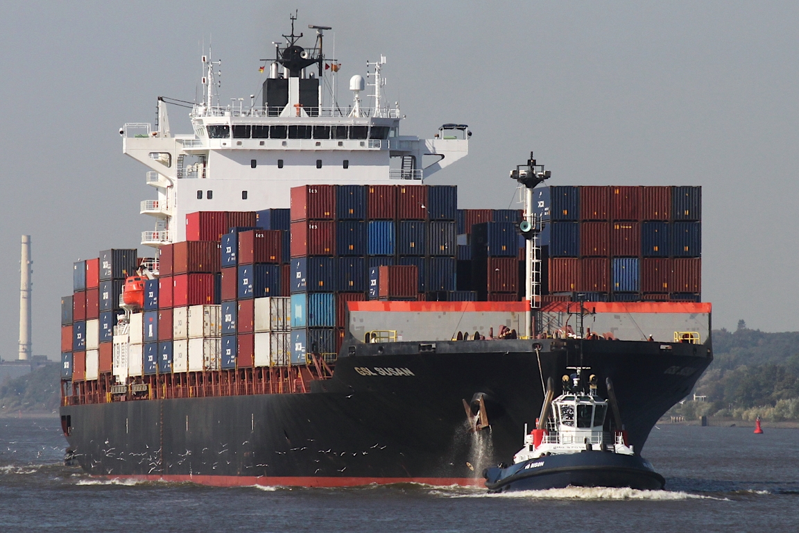Containerfrachtschiff GSL SUSAN (IMO 9349617); Eigner/Betreiber: GSL; Datum: 29.09.2025; Aufnahmeort: Elbe/Hafen Hamburg, Deutschland.