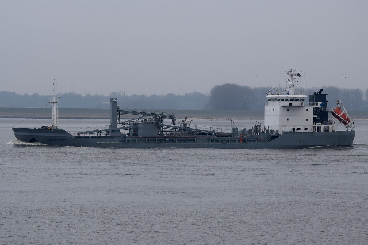 CYPRUS CEMENT , Massengutschiff , IMO 9037173 , Baujahr 2002 , 97 x 17m , 59 TEU  , 13.03.2016 Grünendeich