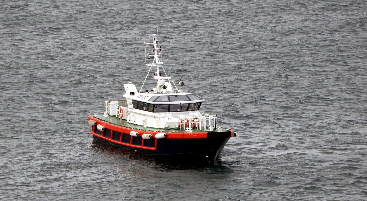 Das 21m lange Lotsenboot SCAPA PATHFINDER (IMO:9881433) am 02.06.25 in Kirkwall. 