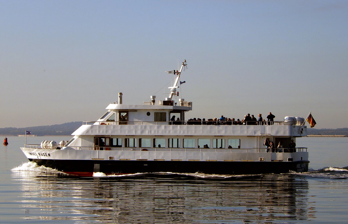 Das 25m lange Fahrgastschiff INSEL RÜGEN ausgehend Sassnitz am 07.10.21