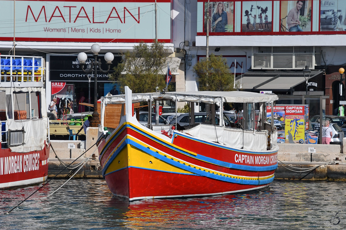 Das Ausflugsboot  Maryanne  im Oktober 2017 in Sliema.