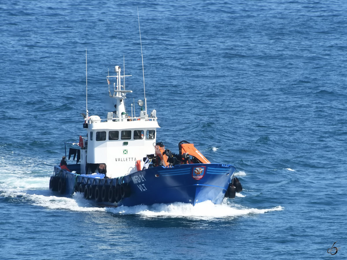 Das Fischereischiff MFD 21  Gang Pil Lee  im Hafen von Valletta. (Oktober 2017) 