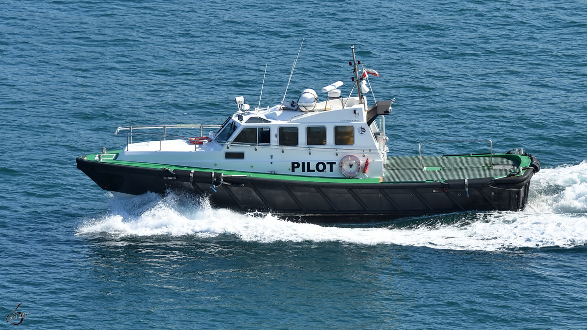 Das Lotsenboot  Foxtrott  im Hafen von Valletta. (Oktober 2017)