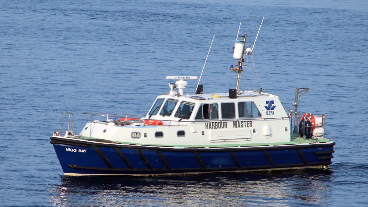 Das Lotsenboot Nigg Bay am 19.05.2013 vor Invergordon.