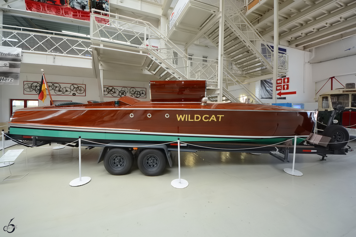 Das Schnellboot  Wildcat  im Technikmuseum Speyer. (Mai 2014)
