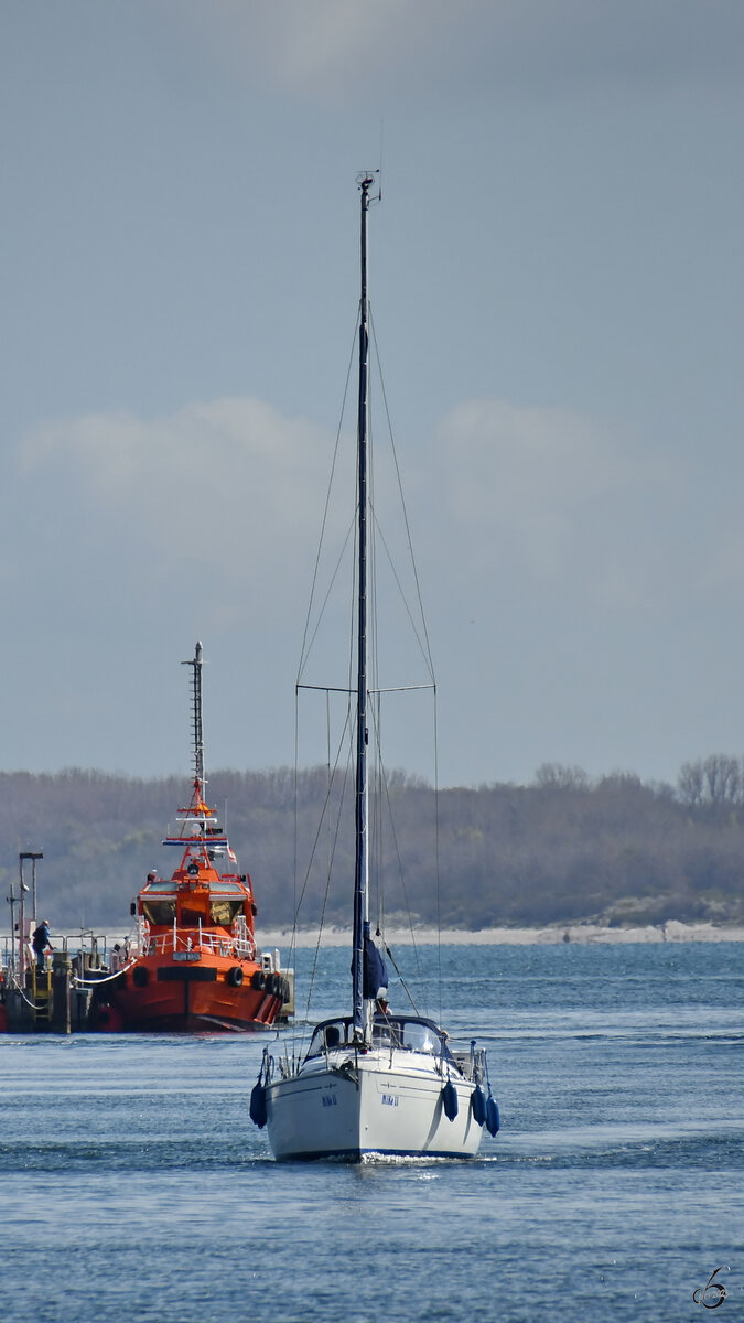 Das Segelboot MIKE II kehrt Anfang Mai 2023 nach Travemünde zurück.