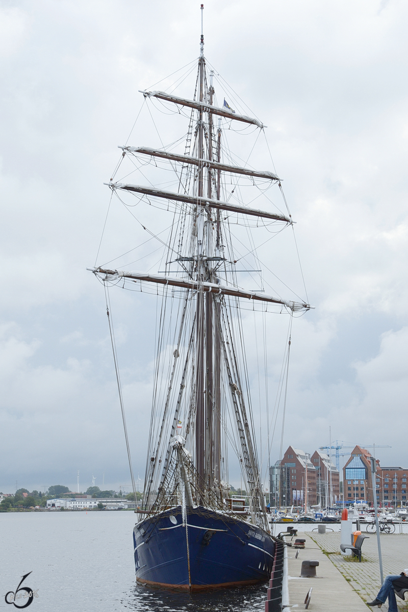 Das Segelschiff Santa Barbara Anna in Rostock (August 2013)