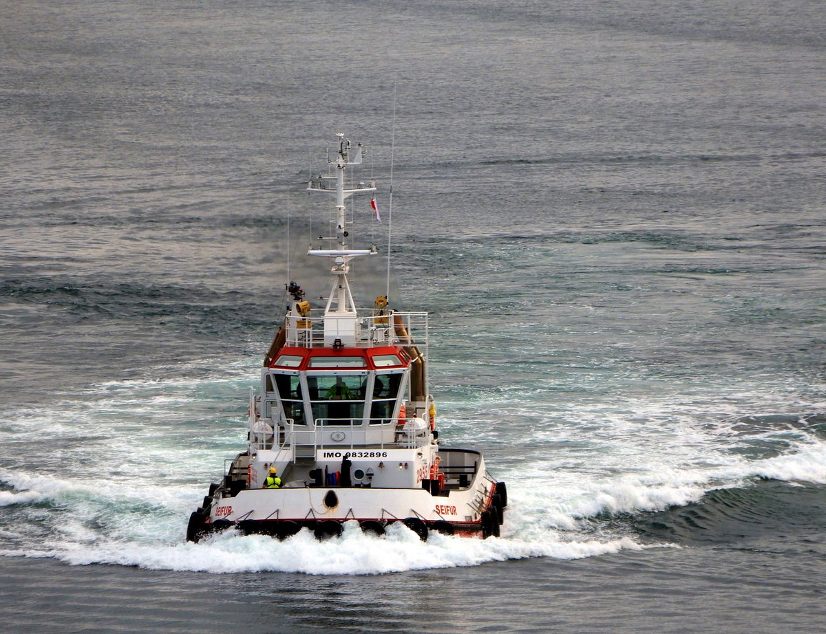 Der 22m lange Schlepper SEIFUR am 15.06.19 in Akureyri.