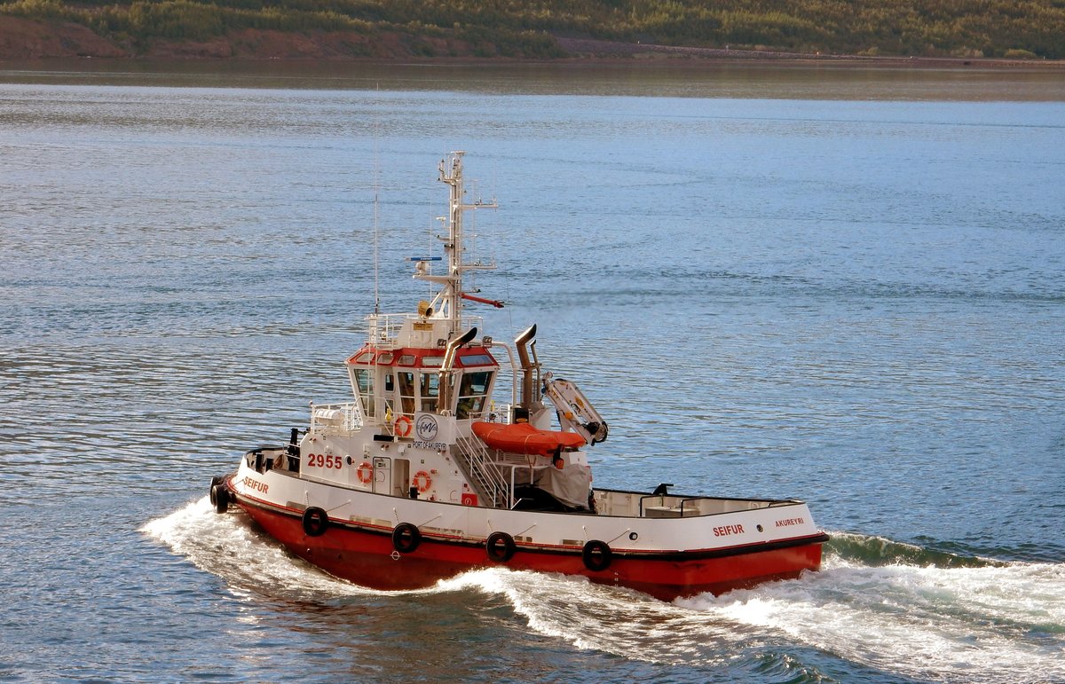 Der 22m lange Schlepper SEIFUR am 15.06.19 in Akureyri.