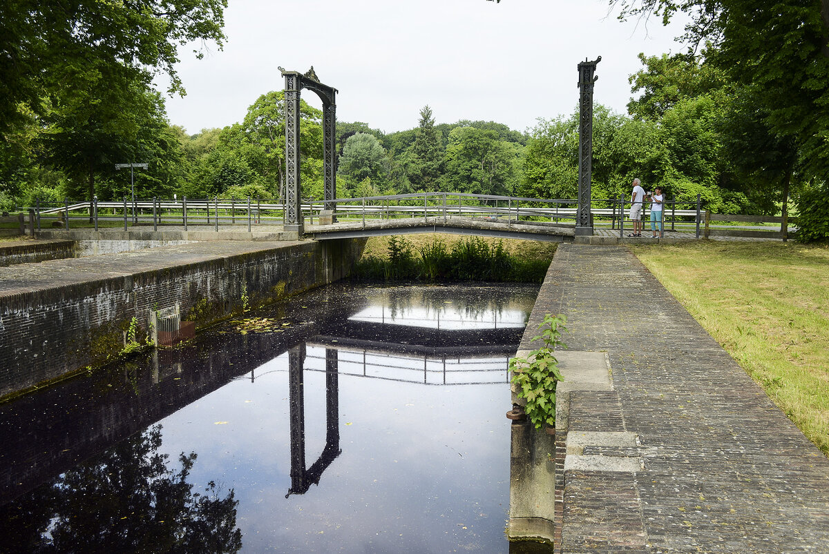 Der Eiderkanal in Kluvensiek (Kreis Rendsburg-Eckernförde). Aufnahme: 29. Juni 2021.