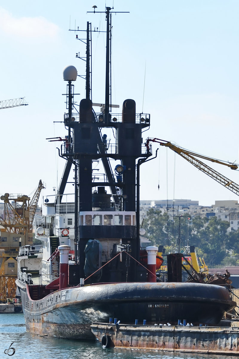 Der Schlepper  Oceanic  im Hafen von Valletta. (Oktober 2017)