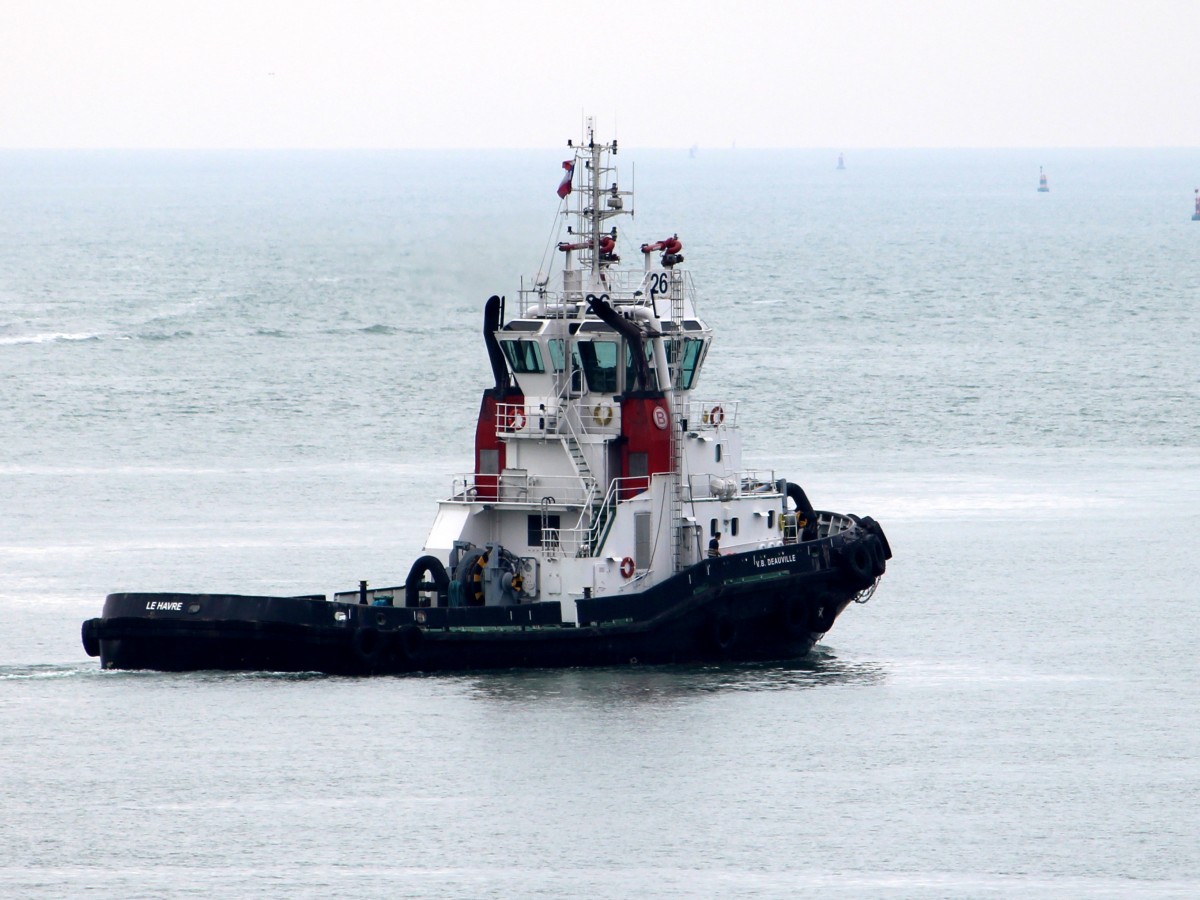 Der Schlepper V.B. Deauville am 21.04.2014 im Hafen von Le Havre.