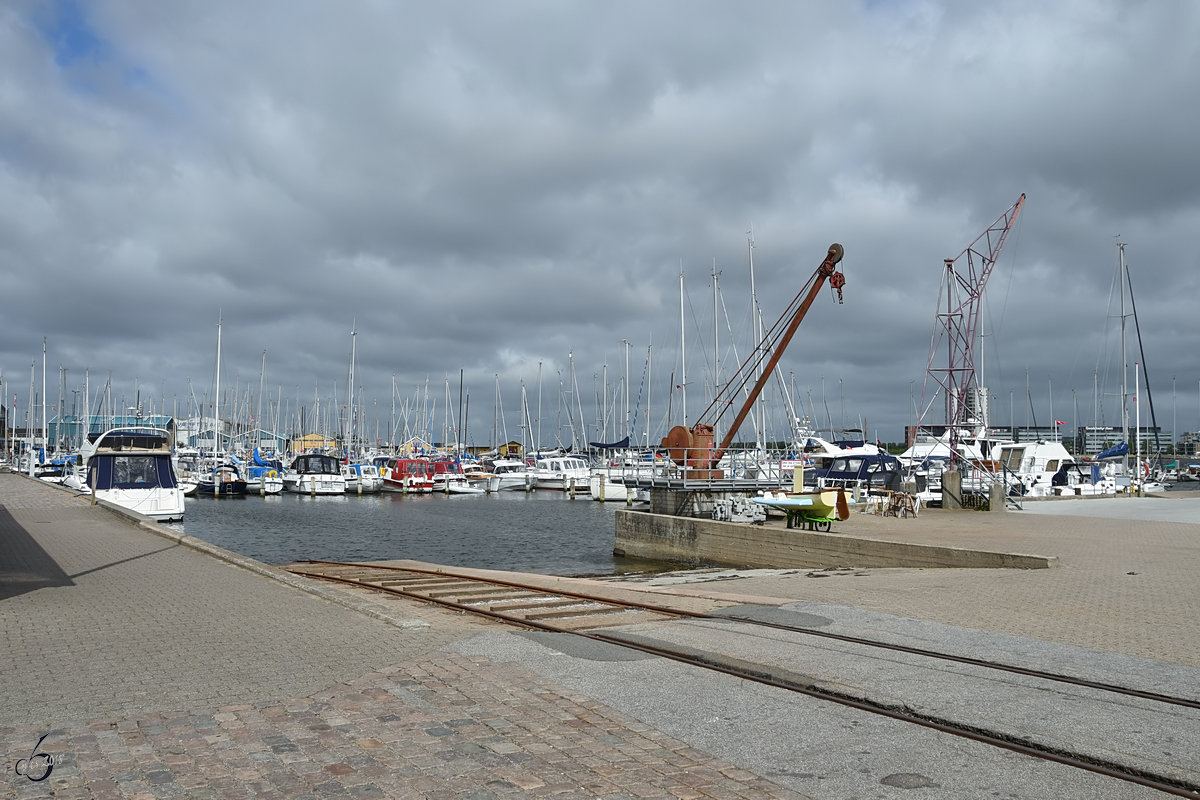 Der Yachthafen von Aalborg Anfang Juni 2018.