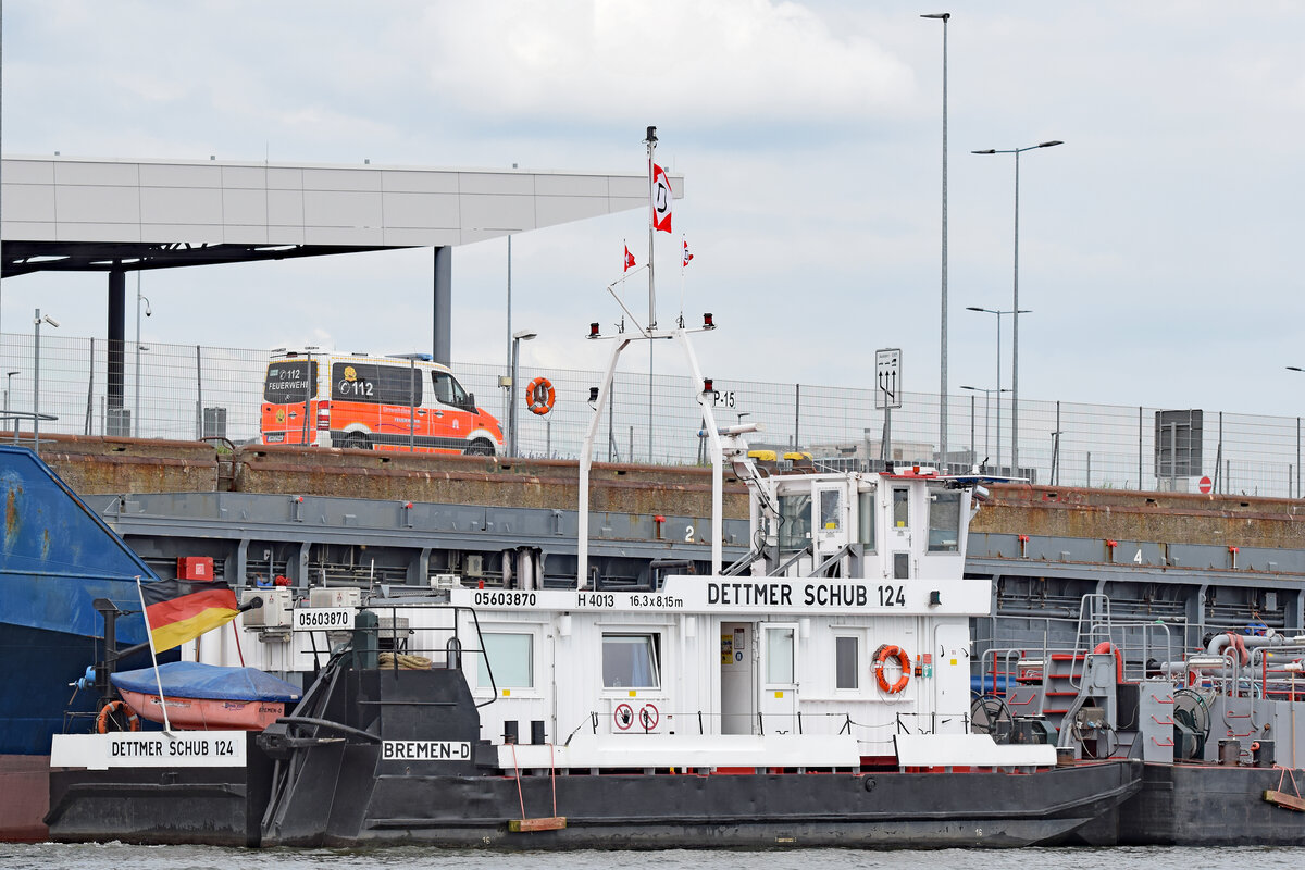 DETTMER SCHUB 124 (ENI 05603870) am 27.05.2019 im Hafen von Hamburg