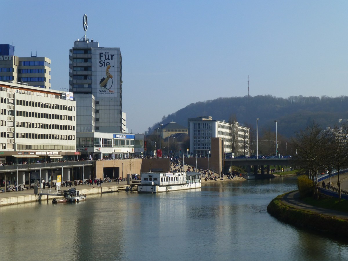 Deutschland, Saarland, Saarbrücken, Saarkanal. 08.03.2014
