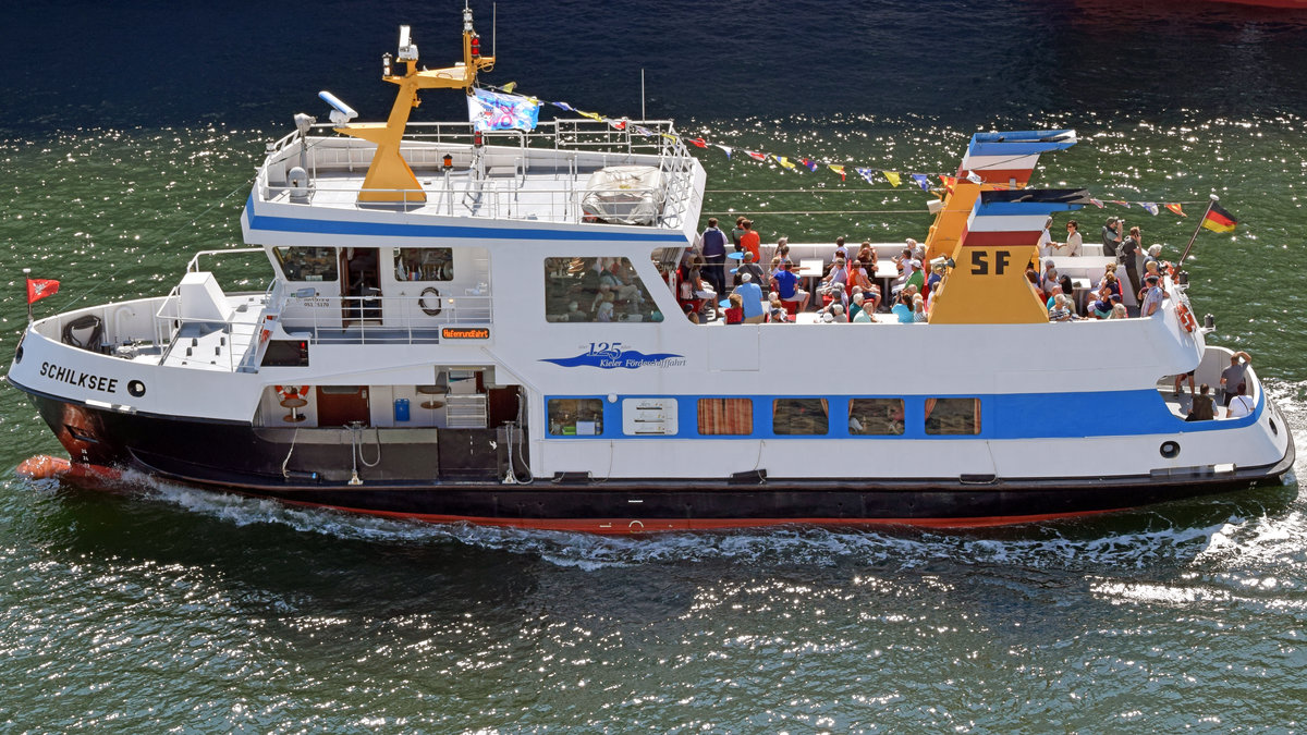 Die 1986 gebaute SCHILKSEE (IMO 8605507) am 23.06.2019 in der Kieler Förde