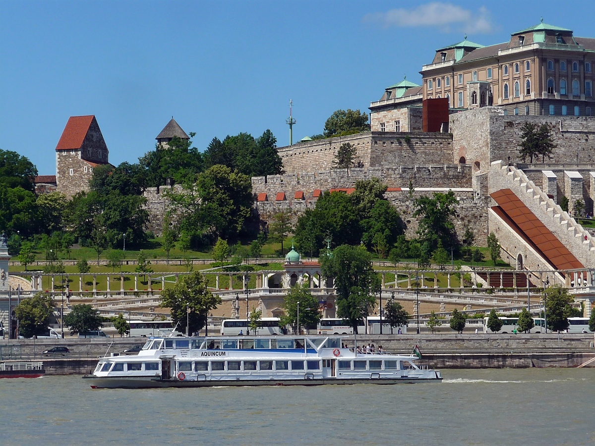Die  Aquincum  auf der Donau in Budapest, 18.6.2016