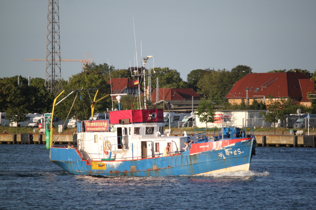 Die Barents-See beim Auslaufen am Morgen des 22.06.2019 in Warnemünde.