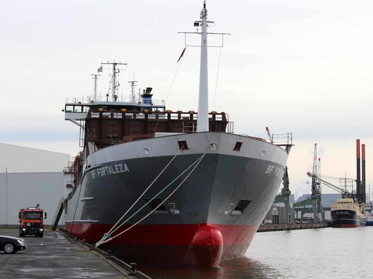 Die BF Fortaleza am 10.02.2014 im Fischereihafen von Bremerhaven.